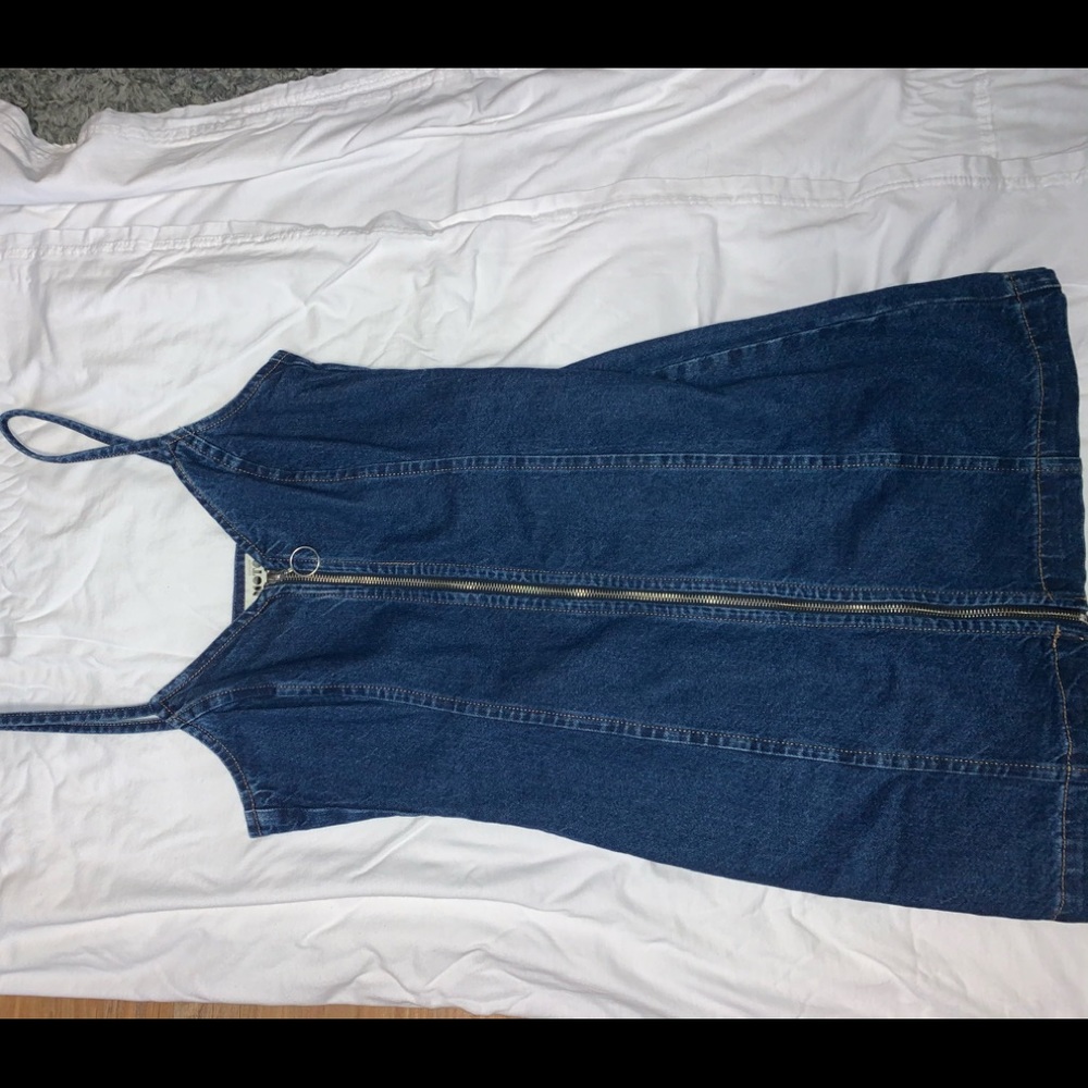 Topshop Jean Moto Dress